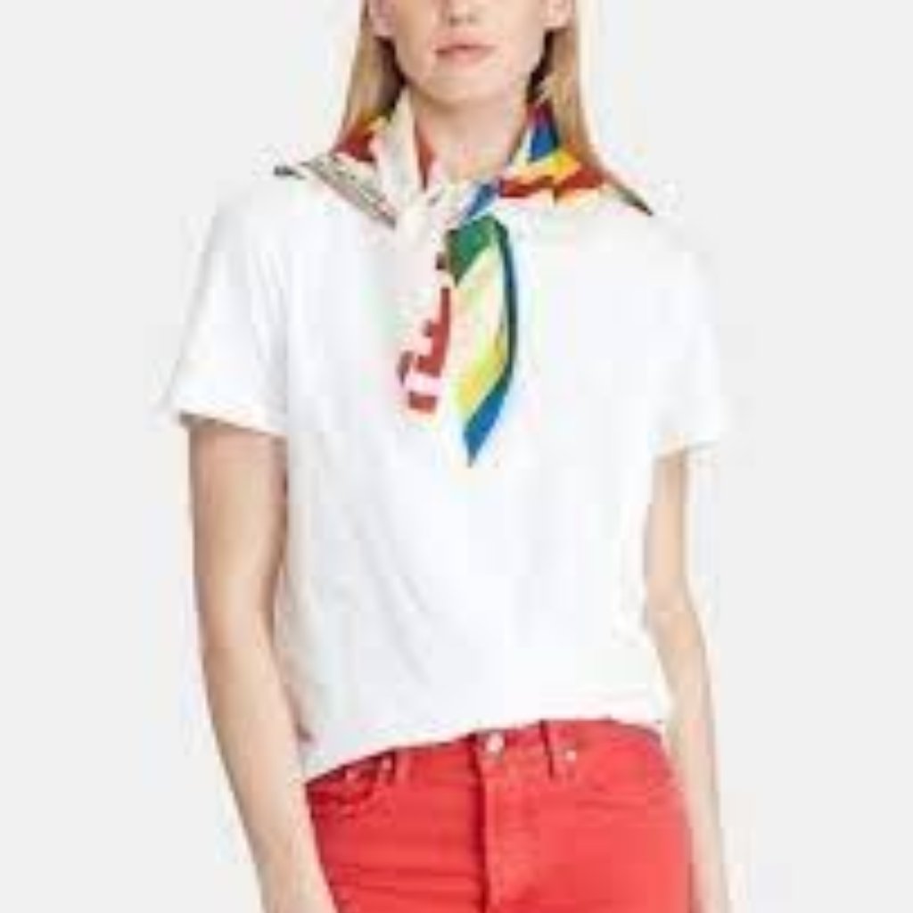Nwt Lauren Ralph Lauren Scarf T-Shirt